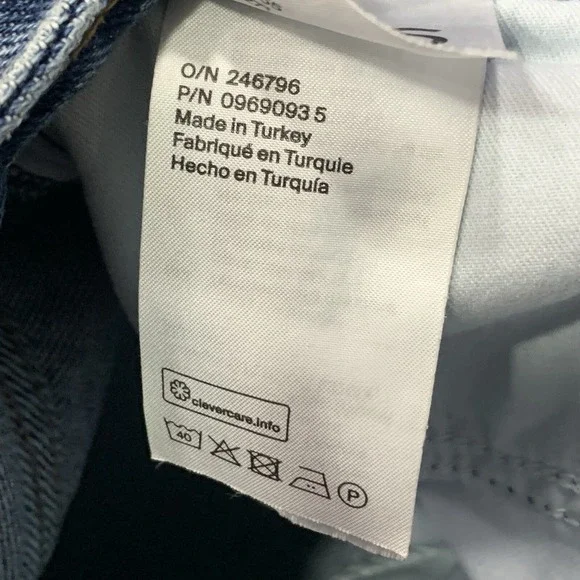 COS Women's High Rise Tapered Ankle Length Wide Leg Blue Jeans - Size 29 - Picture 8 of 15